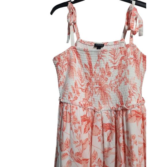 Torrid Midi Challis Smocked Dress Size 2 ( 20- 22) - Picture 3 of 5